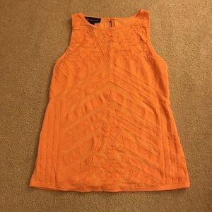 INC International Concepts orange layered tank top